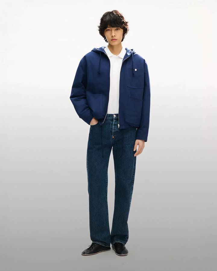 KENZO JEANS ケンゾージーンズ⭐️コート　アウター　ネイビー Kenzo Verdy Market Padded Workwear Jacket in Japanese Denim